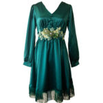 Asymmetrical Day to Night Dress (Green)